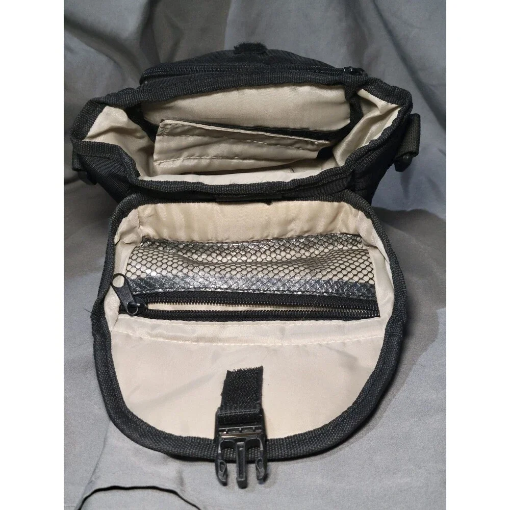 Denali Tech Los Angeles Camera Carry Shoulder Bag Padded Nylon Black Green
